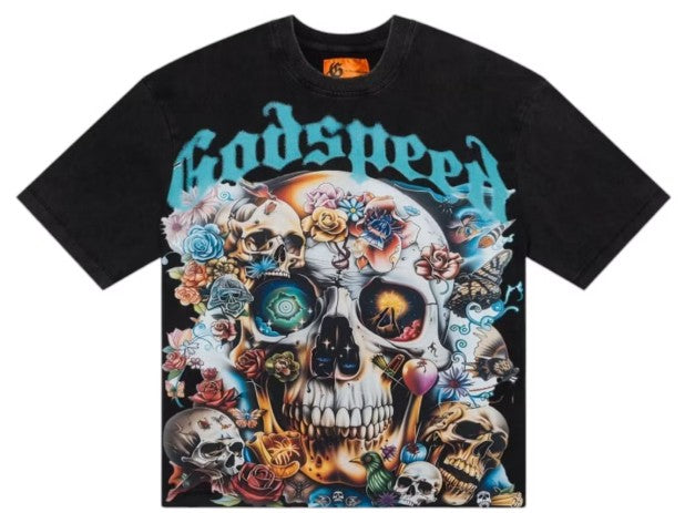 Godspeed Skull Globe Tee (Black)