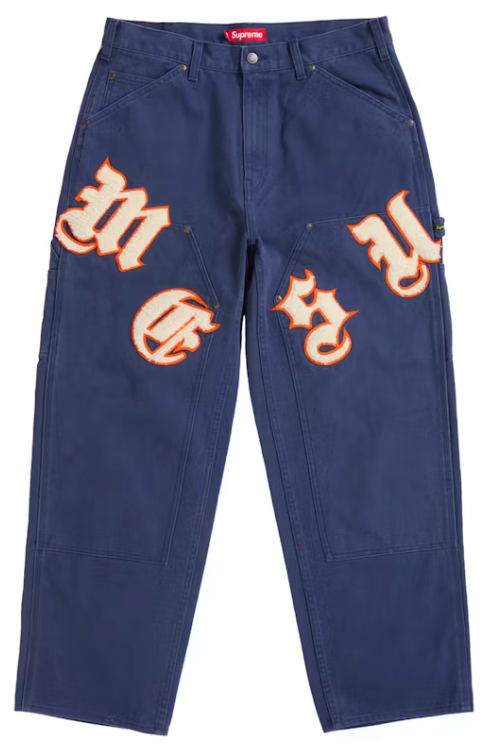 Supreme Old English Painter Pants Navy