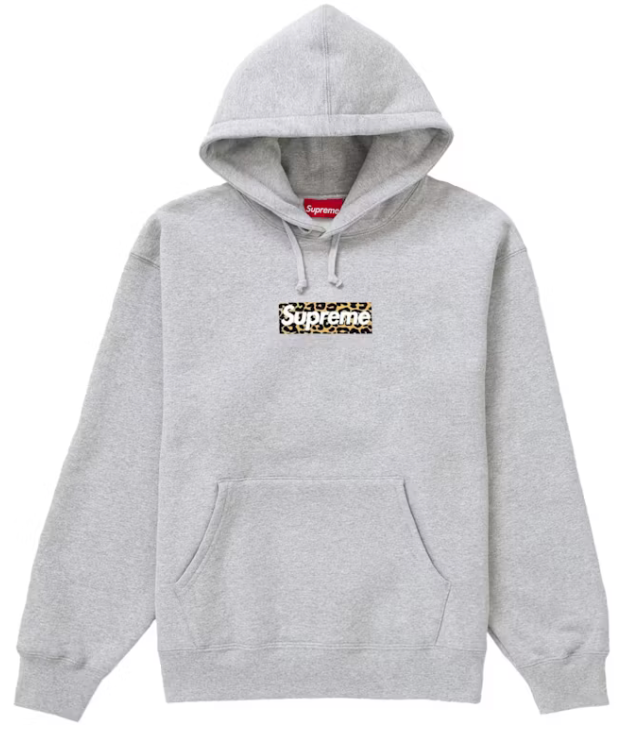 Supreme Shanghai Box Logo Hoodie Grey