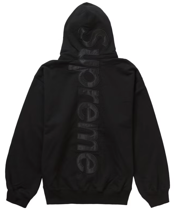 Supreme Applique Hoodie Black/Black