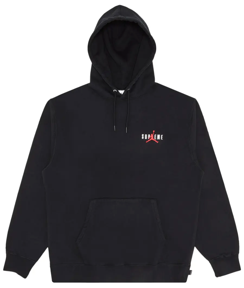 Supreme x Air Jordan Hoodie Black