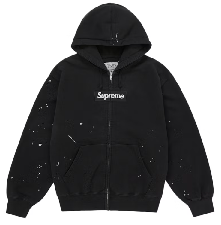 Supreme MM6 Maison Margiela Box Logo Zip Black