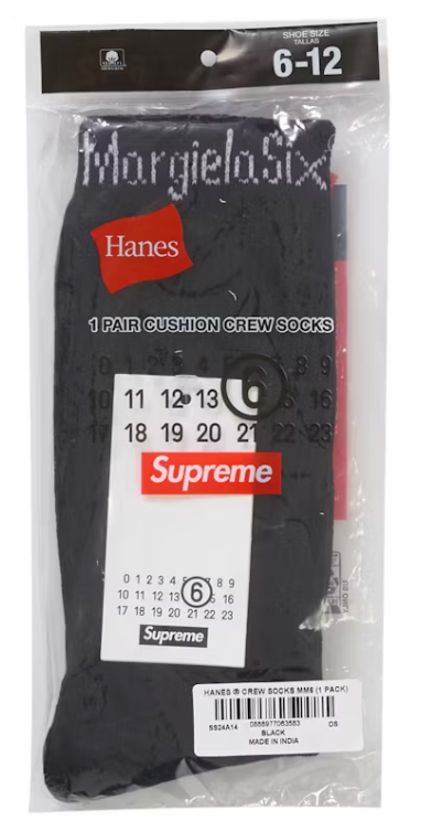 Supreme x Margiela Socks Black